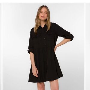 Velvet Heart Black Long Sleeve Dress